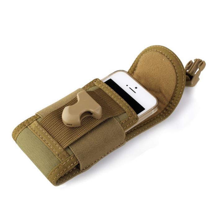 Adapté aux besoins du client augmentant le sac tactique de taille, paquet en nylon 5,5" du téléphone portable 1000D X 3" X 1"