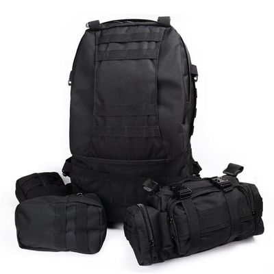 Le sac à dos noir d'armée/hausse tactique se balade avec 3 sacs de Molle fournisseur